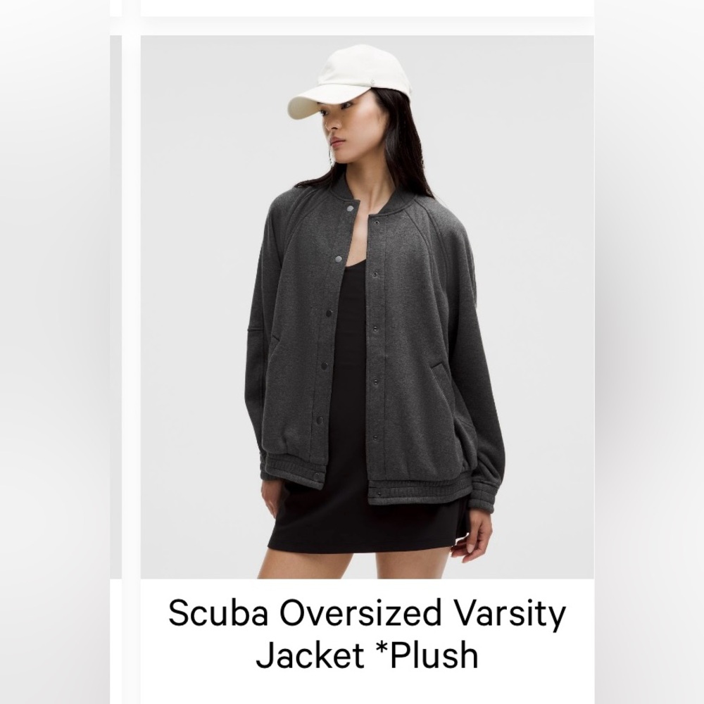 NWOT Scuba oversized Varsity Jacket /plush/M/L